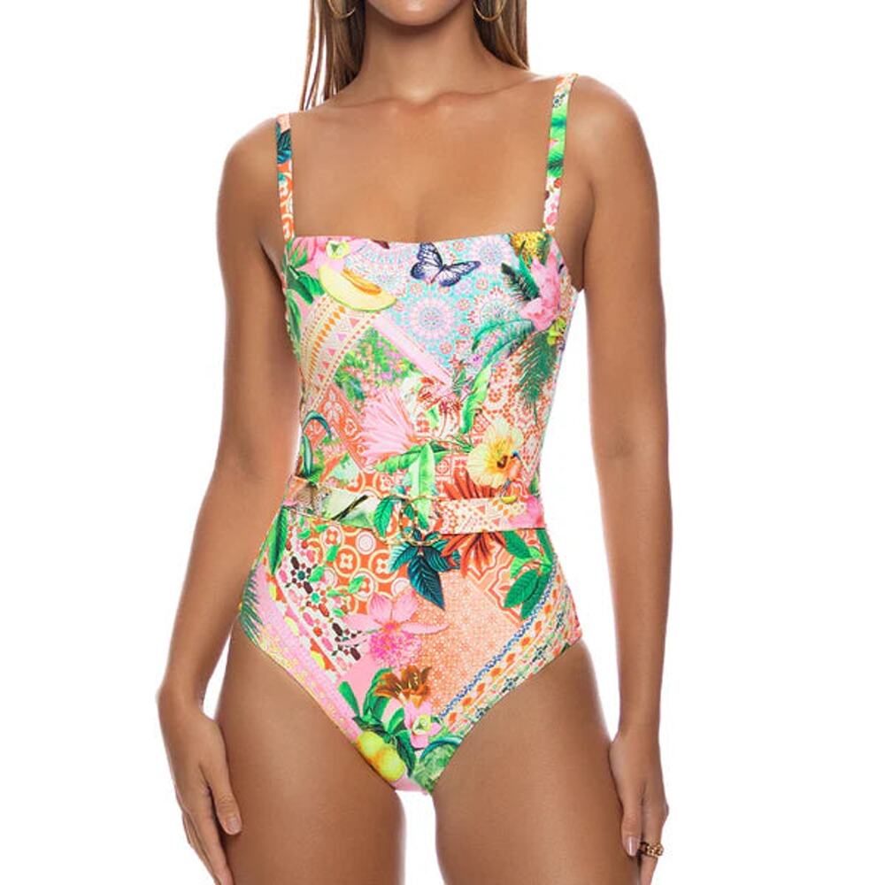 Luli Fama Opulent Eden Square Neck One Piece Fuller Back NWT VARIOUS SIZES